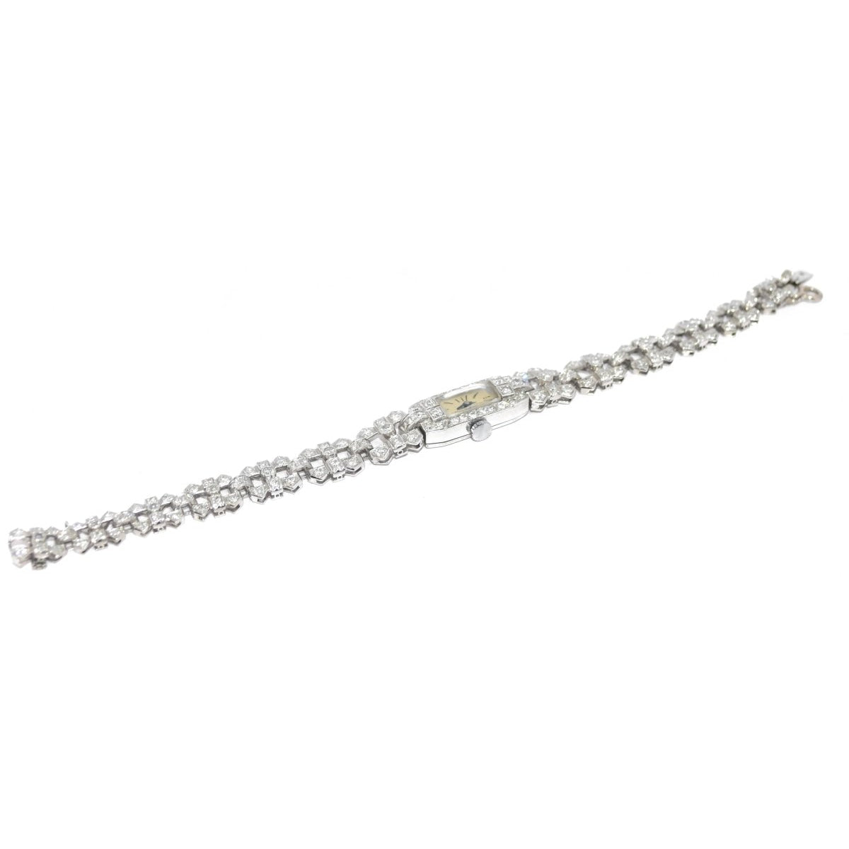 Montre platine et diamants 1930 - Castafiore