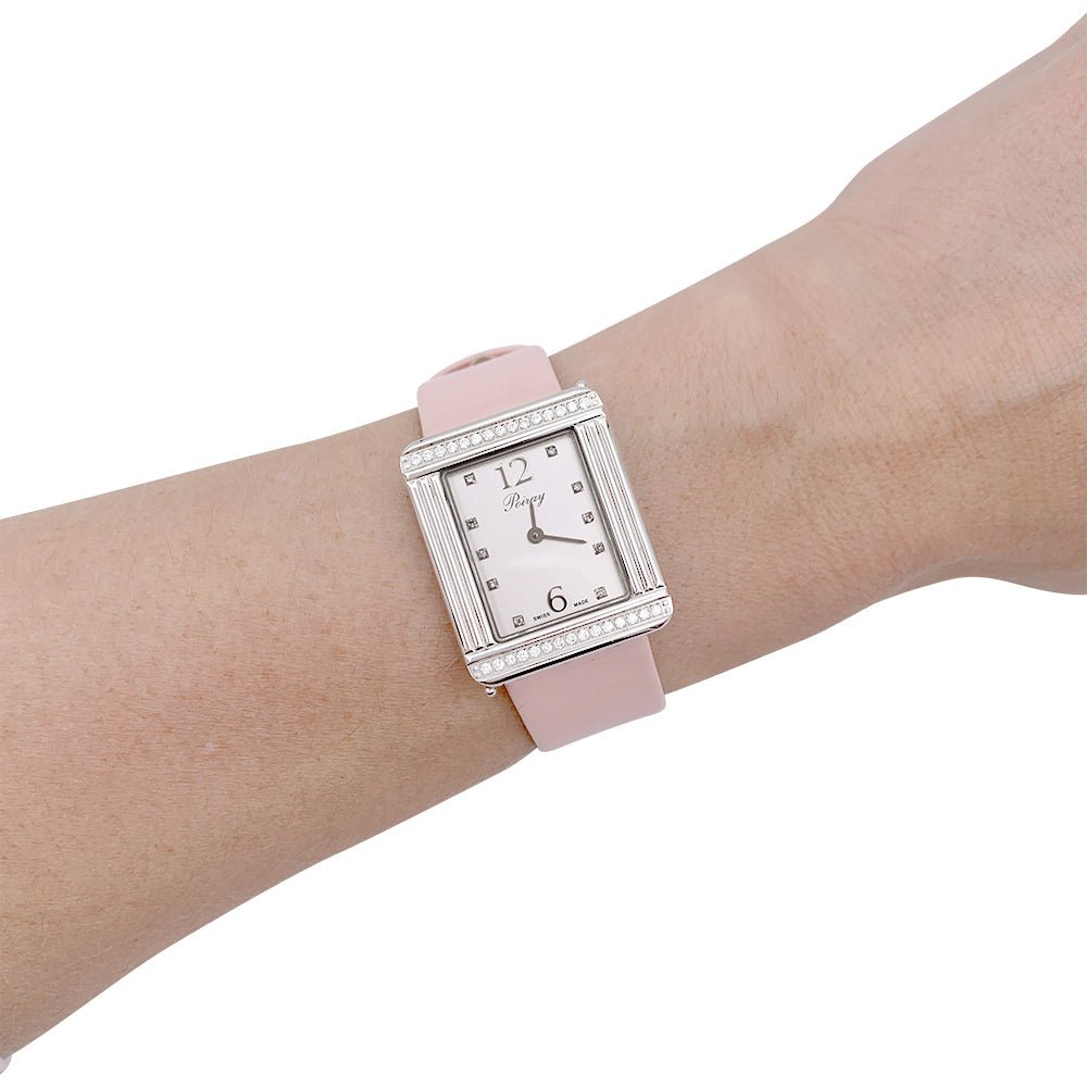 Montre Poiray, "Ma Première", acier, diamants. - Castafiore