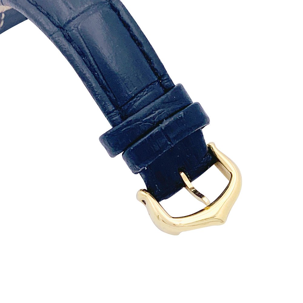 Montre Quartz CARTIER "Tank Obus" en or jaune et cuir - Castafiore