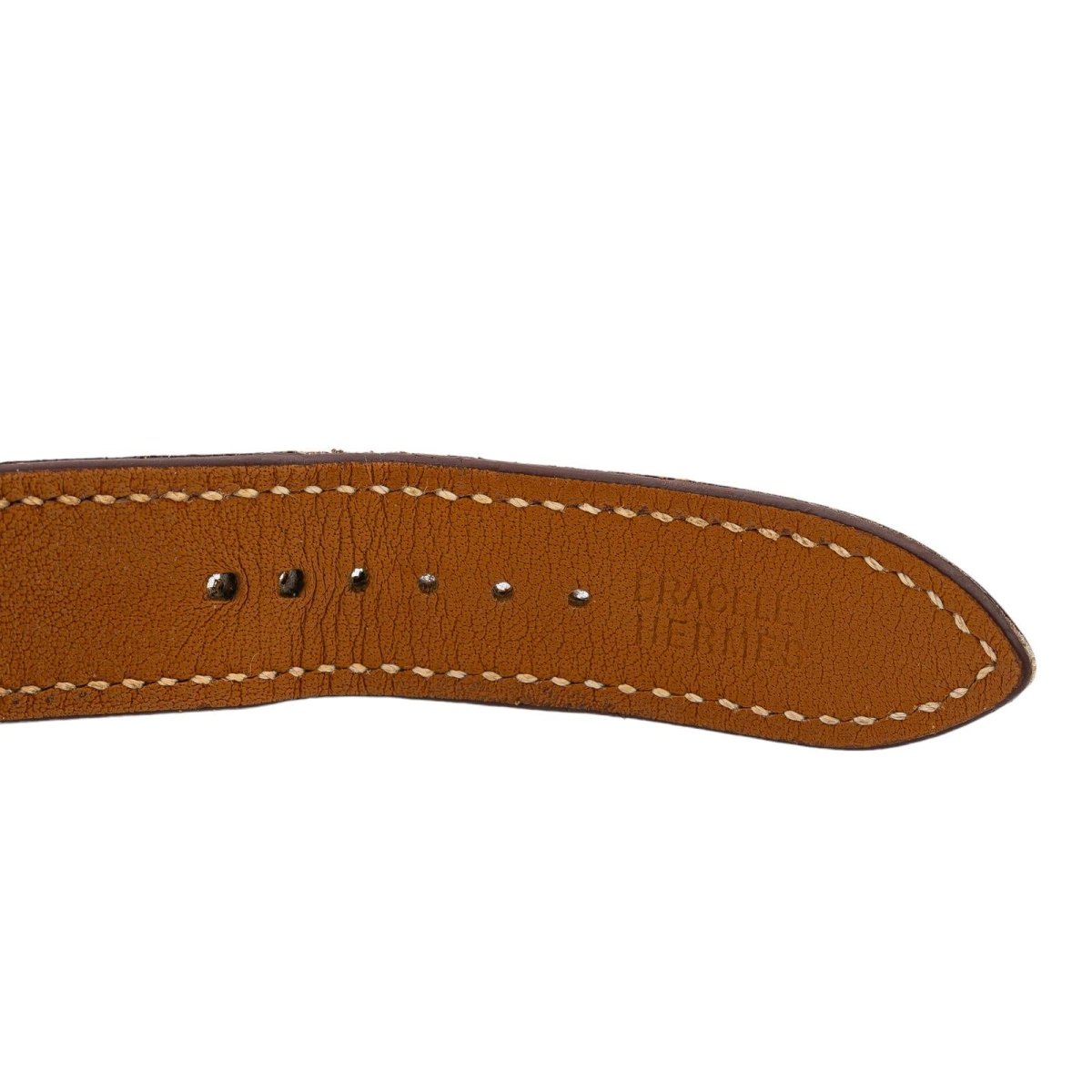 Montre Quartz HERMES "Cape Cod" en cuir et acier - Castafiore