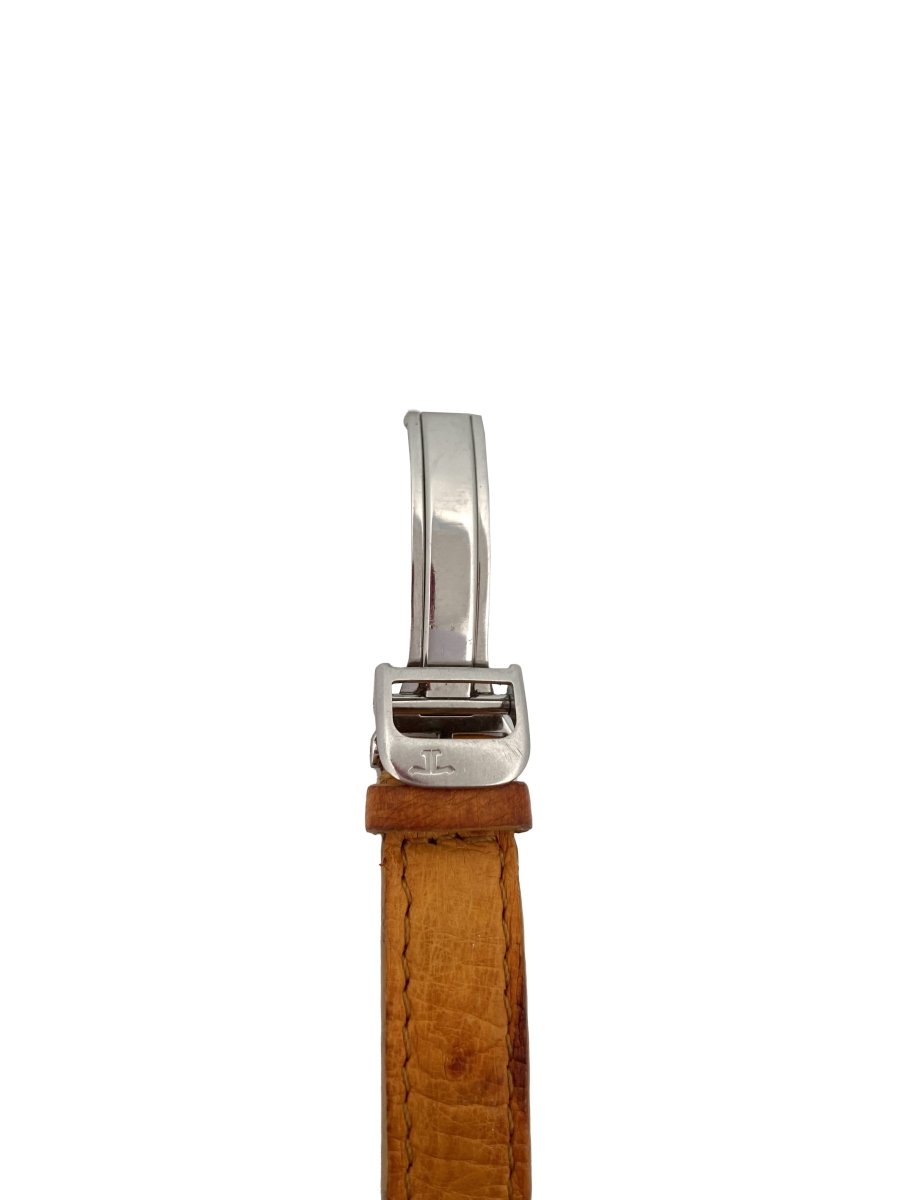 Montre Reverso JAEGER LECOULTRE, "Lady Flora" en acier et diamants - Castafiore