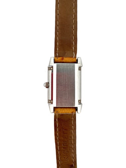 Montre Reverso JAEGER LECOULTRE, "Lady Flora" en acier et diamants - Castafiore