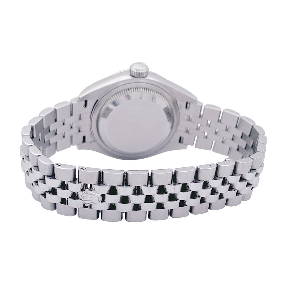 Montre Rolex "Datejust", acier, or blanc et diamants. - Castafiore
