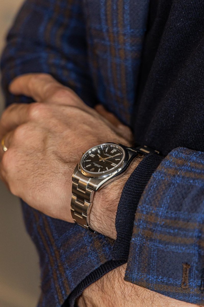 Montre ROLEX "Oyster" en acier - Castafiore