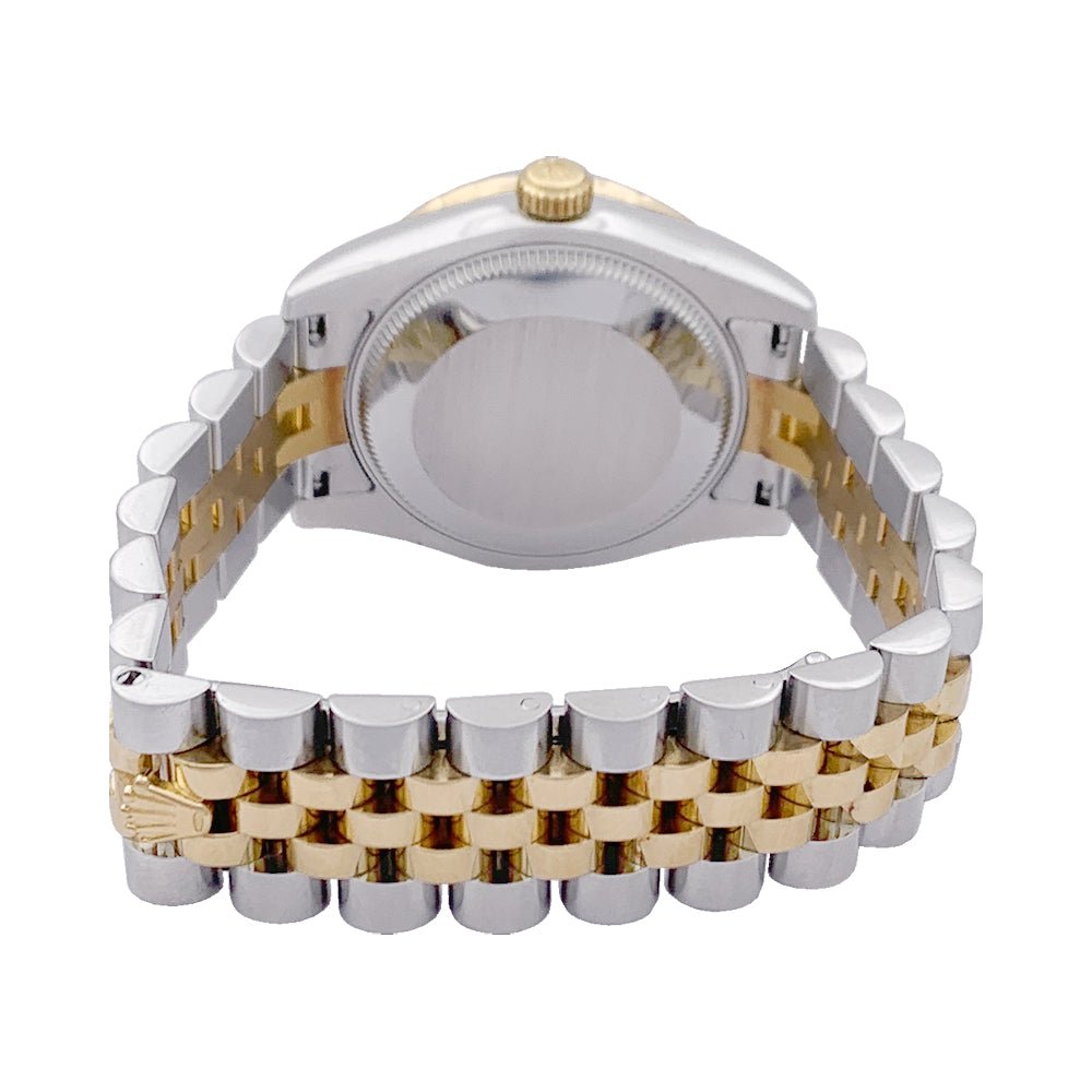Montre ROLEX "Oyster Perpetual Datejust"en or jaune, acier, nacre et diamants - Castafiore