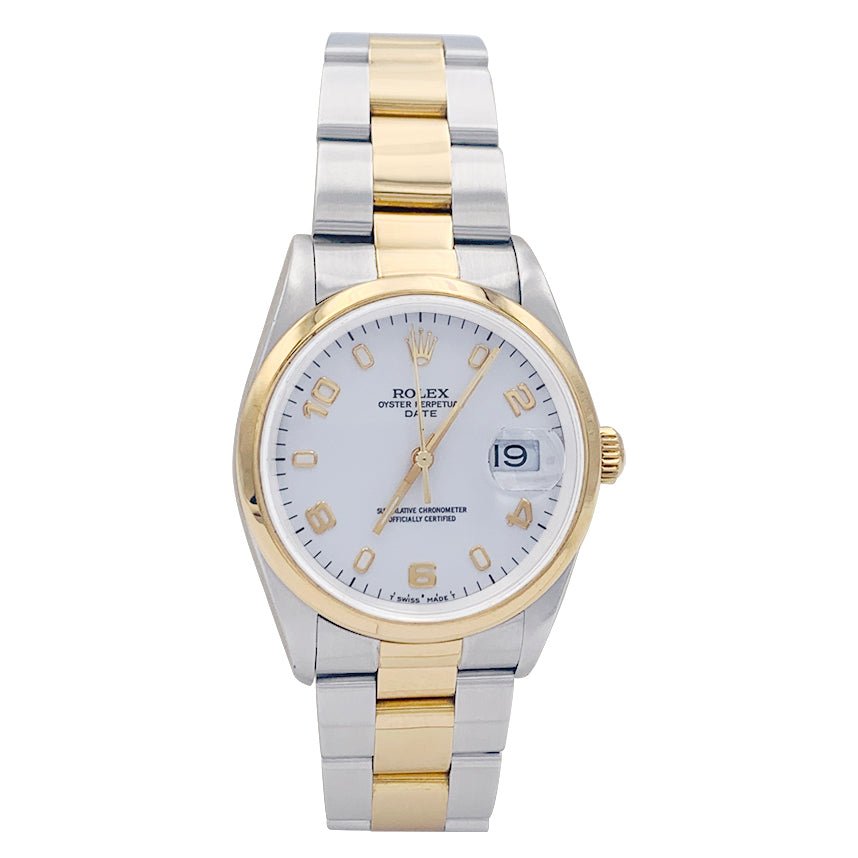 Montre Rolex "Oyster Perpetual" en or jaune et acier. - Castafiore