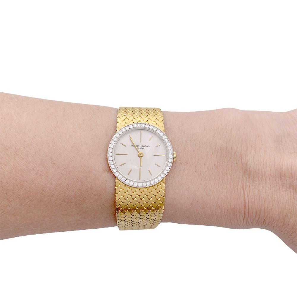 Montre VACHERON CONSTANTIN en or jaune, or blanc et diamants - Castafiore