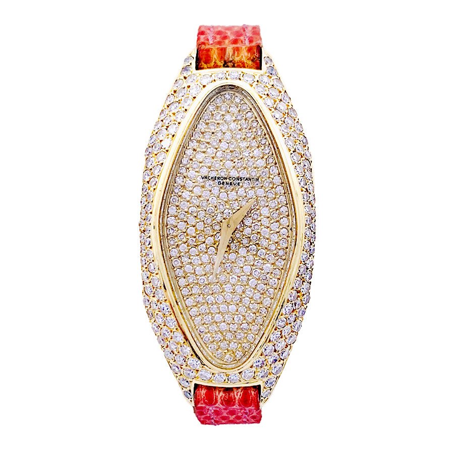 Montre VACHERON CONSTANTIN, or jaune et diamants. - Castafiore