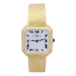 Montre vintage Baume & Mercier, or jaune. - Castafiore