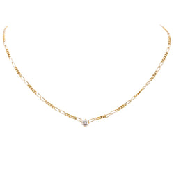 non signé Collier Or jaune Diamant - Castafiore