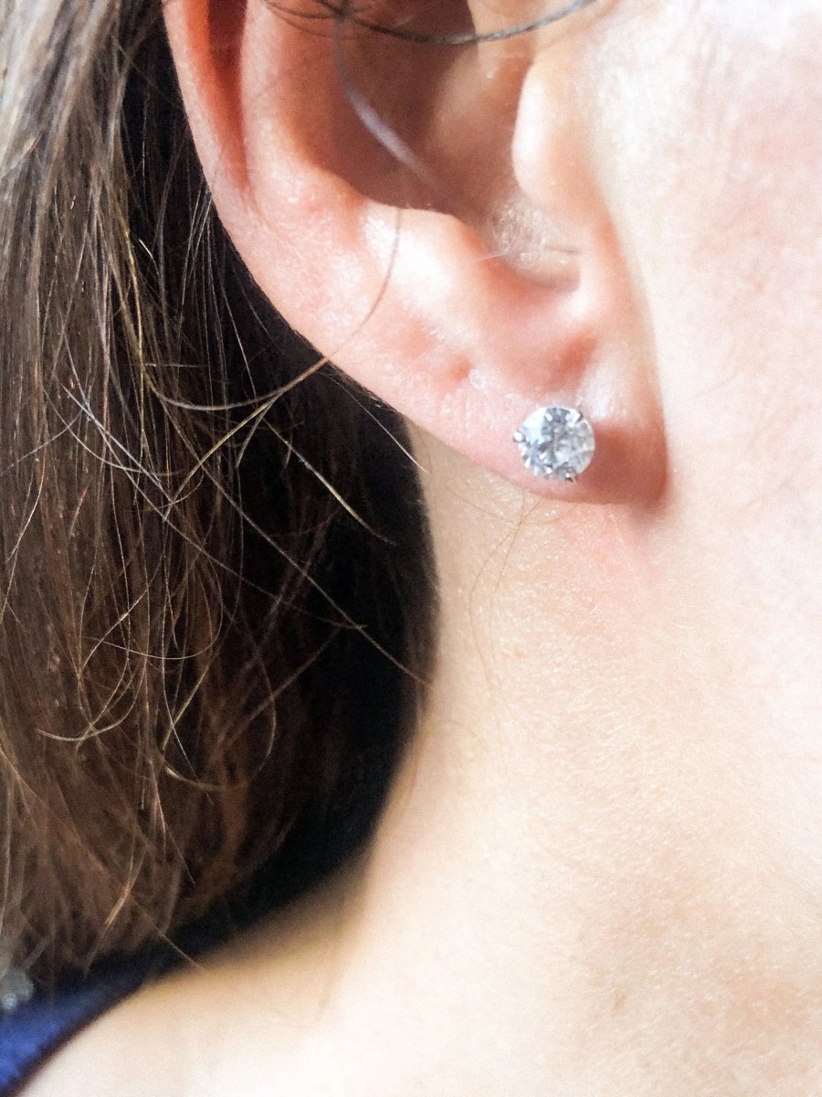 Paire de boucles d'oreilles en diamant taille ancienne - Castafiore