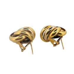 Paire de boucles d'oreilles en ors de couleurs - Castafiore