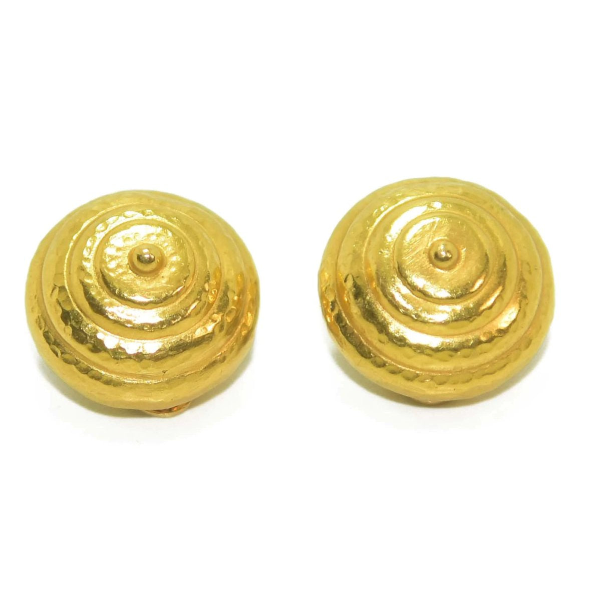 Paire de clips d'oreilles Lalaounis or jaune - Castafiore