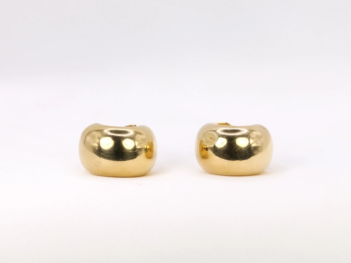 Paire de créoles épaisses vintage en or - Castafiore