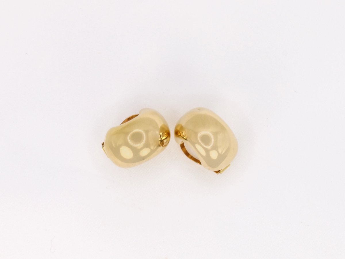 Paire de créoles épaisses vintage en or - Castafiore