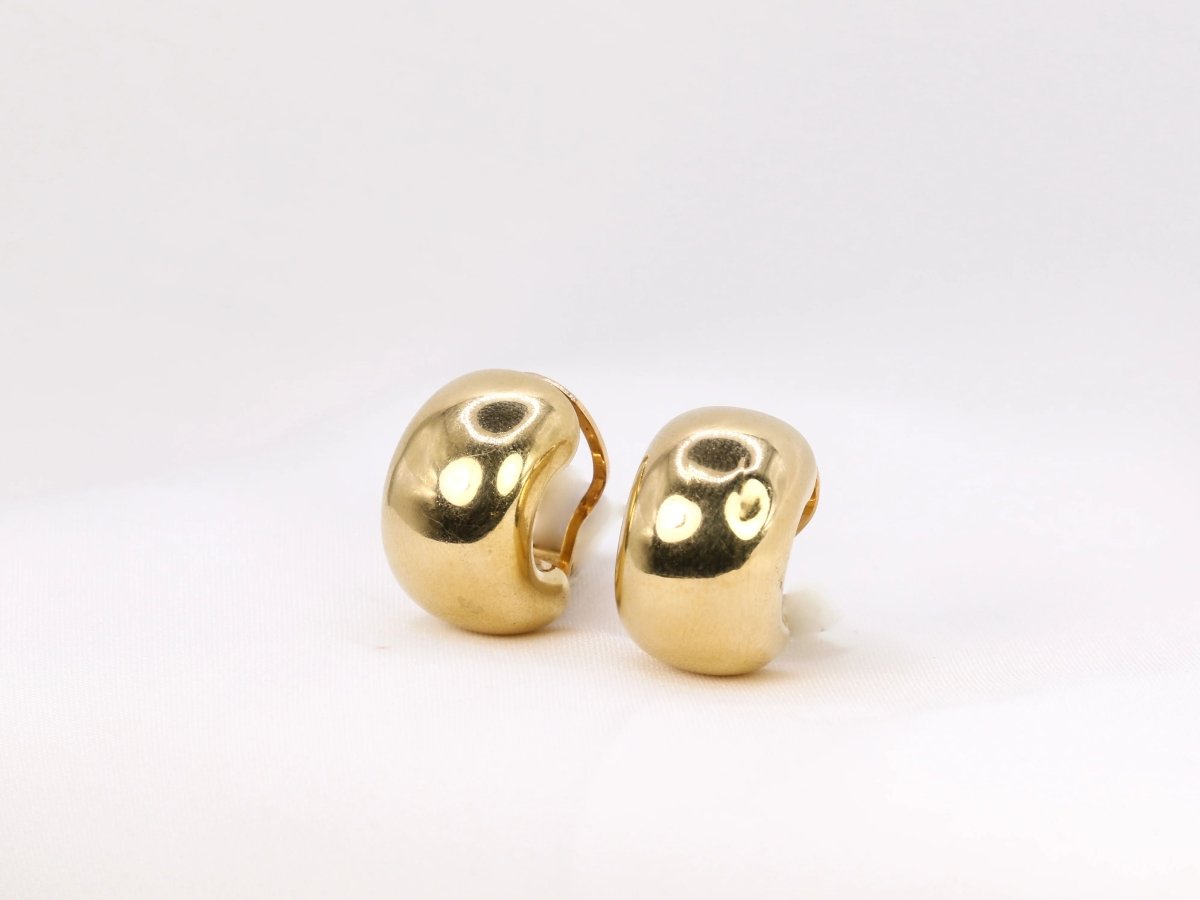 Paire de créoles épaisses vintage en or - Castafiore