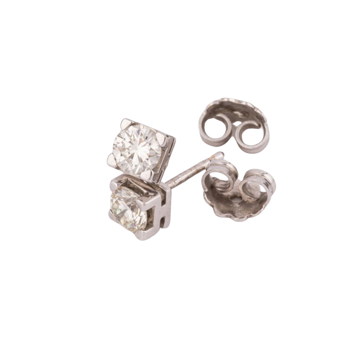 Paire de puce d'oreilles en diamant de taille moderne - Castafiore