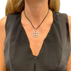 Pendentif Cartier, "Pasha", or blanc, diamants - Castafiore