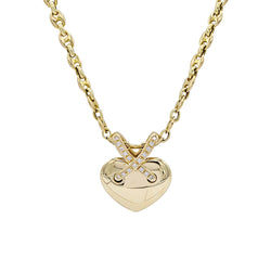 Pendentif Chaumet, collection "Liens", en or jaune et diamants - Castafiore