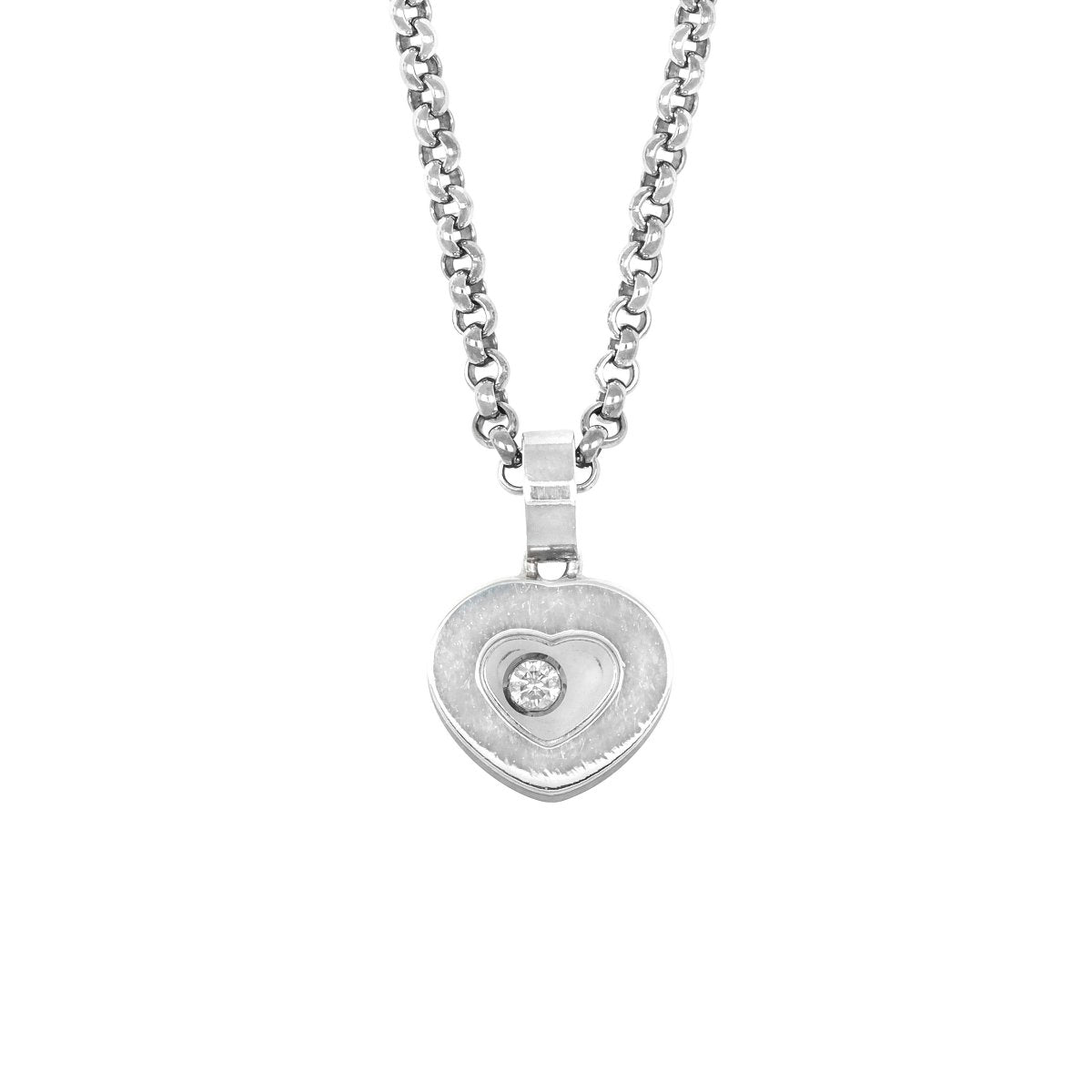 Pendant Chopard Coeur Happy Diamonds White gold and diamonds