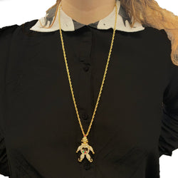 Pendentif Chopard, "Happy Clown", or jaune, diamants, pierres de couleur. - Castafiore