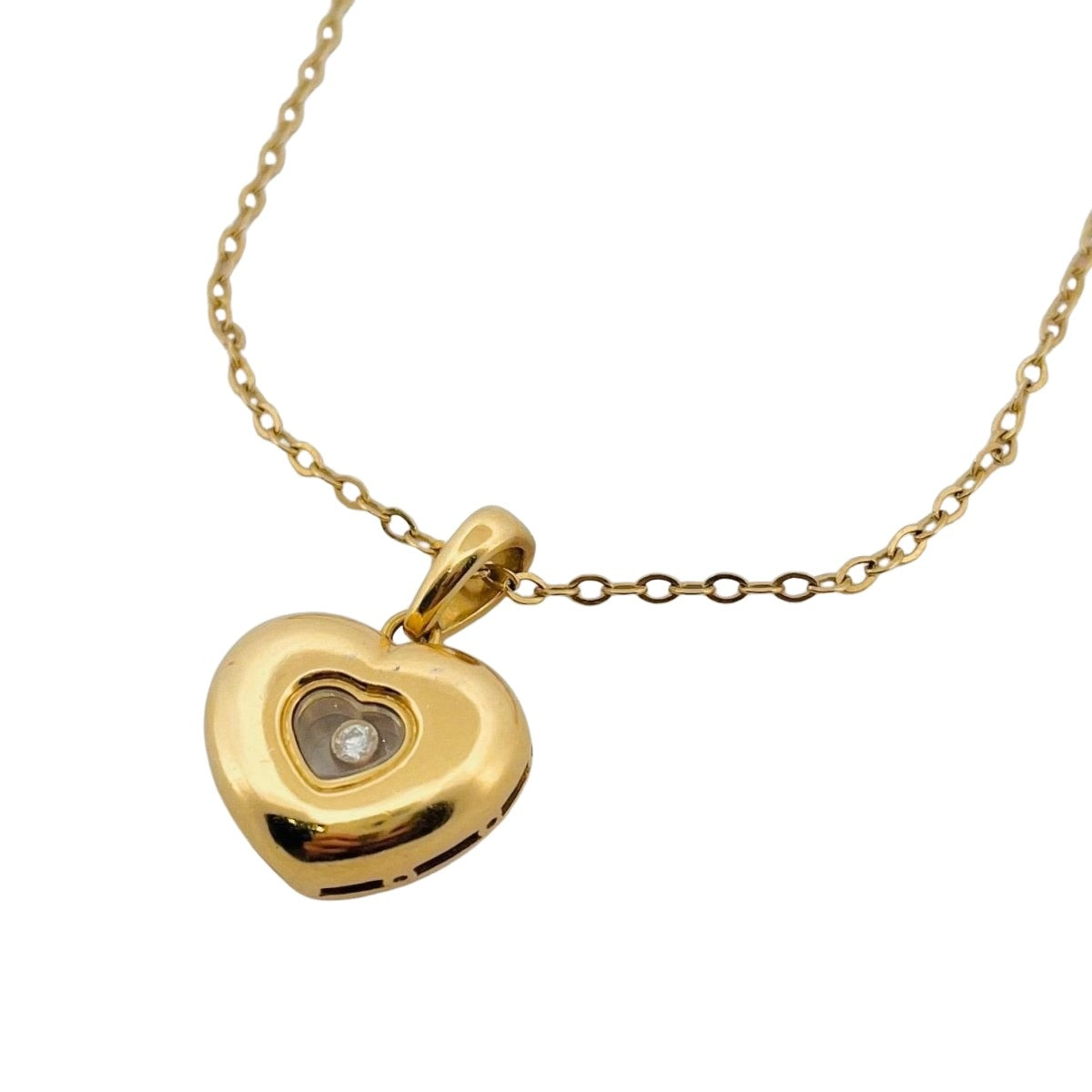 Pendentif CHOPARD "Happy diamond" en or jaune - Castafiore