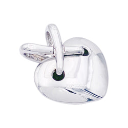 Pendentif coeur Chaumet, collection "Liens", or blanc et diamants. - Castafiore