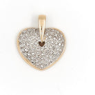 Pendentif coeur en 2 ors et diamants - Castafiore