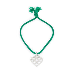 Pendentif coeur en or blanc et diamants O.J. PERRIN - Castafiore