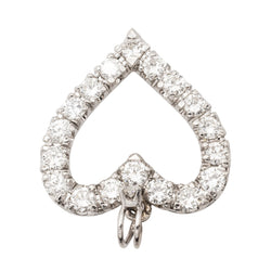 Pendentif Coeur Or blanc Diamant - Castafiore