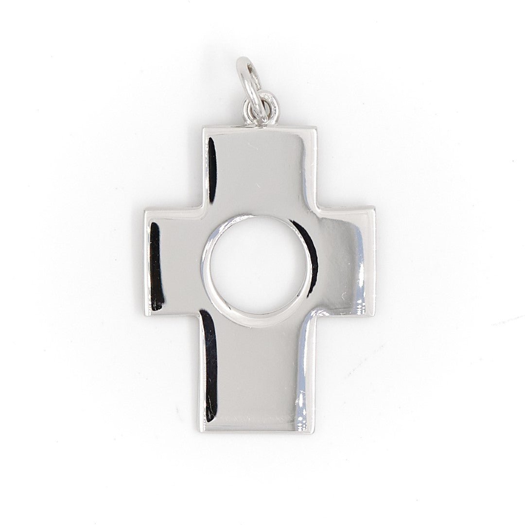 Pendentif croix en or blanc - Castafiore