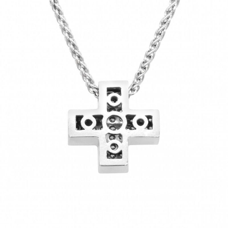 Pendentif Croix or gris diamants - Castafiore