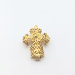 Pendentif Croix or jaune - Castafiore