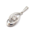 Pendentif diamant or blanc 18 carats - Castafiore