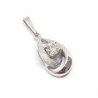 Pendentif diamant or blanc 18 carats - Castafiore