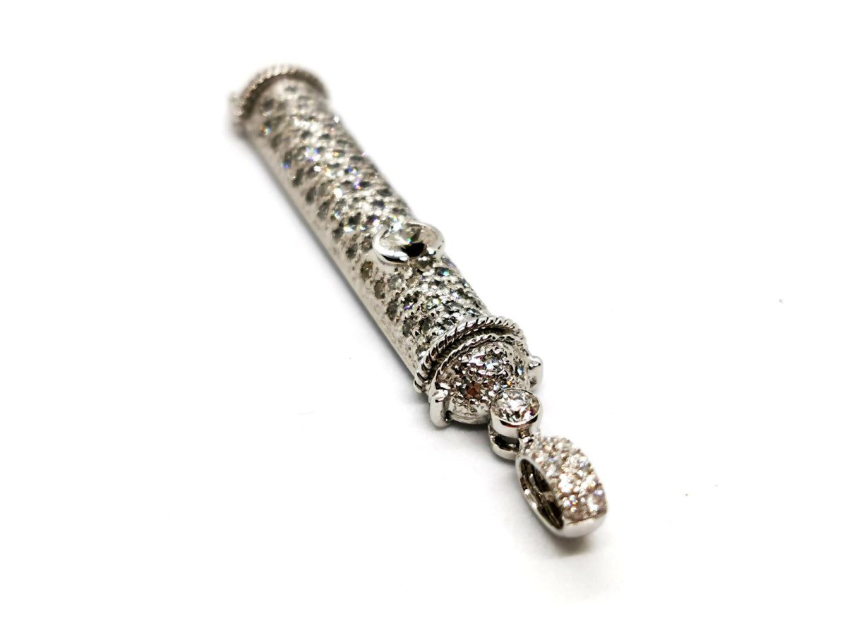 Pendentif en or blanc et diamants - Castafiore