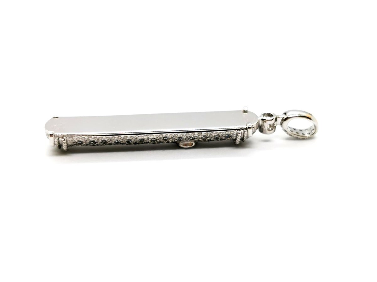 Pendentif en or blanc et diamants - Castafiore