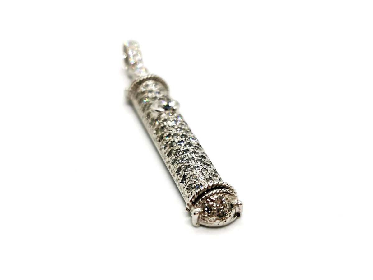 Pendentif en or blanc et diamants - Castafiore
