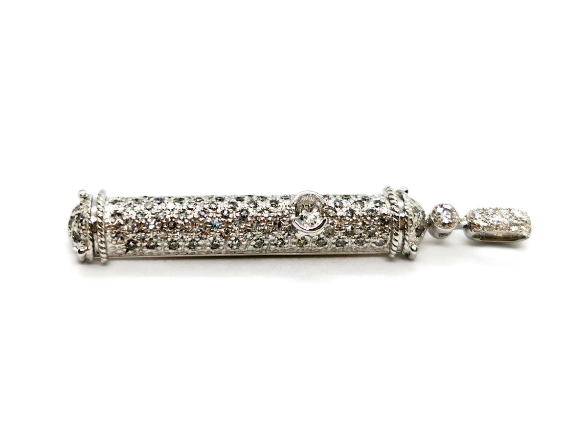 Pendentif en or blanc et diamants - Castafiore
