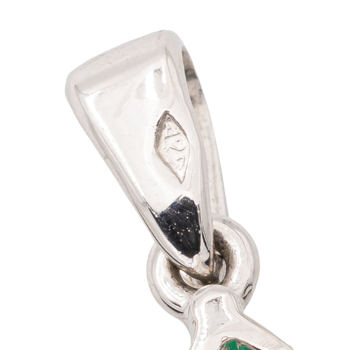 Pendentif en or blanc et émeraude - Castafiore
