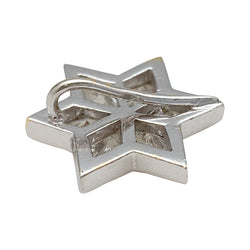 Pendentif en or blanc, étoile diamants - Castafiore