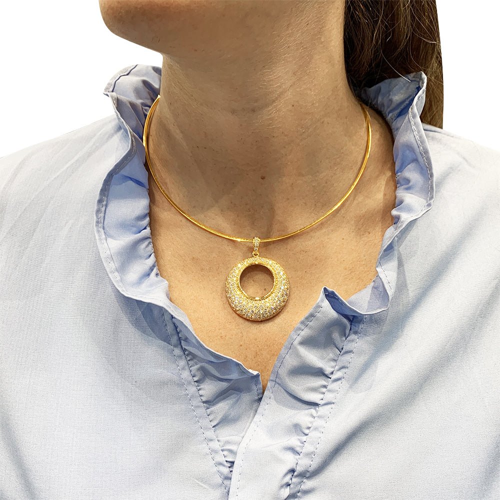 Pendentif en or jaune et diamants - Castafiore