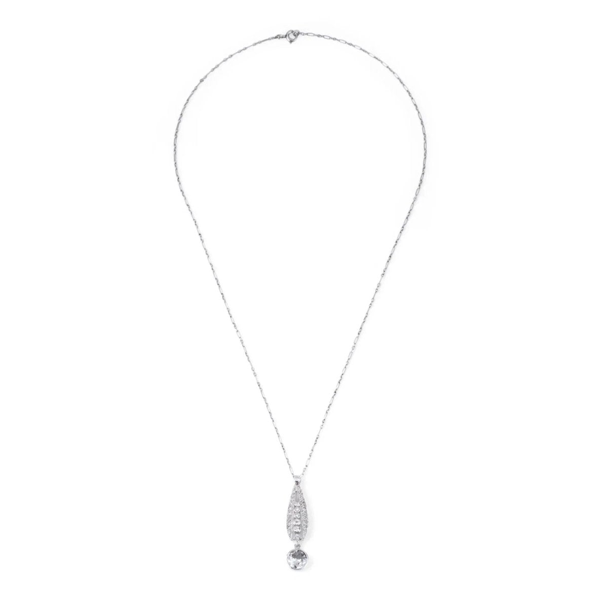 Pendentif en platine Art Déco - Castafiore