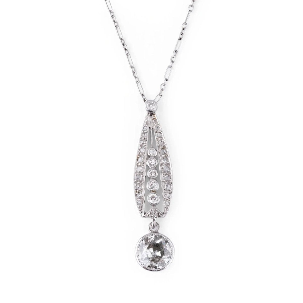 Pendentif en platine Art Déco - Castafiore