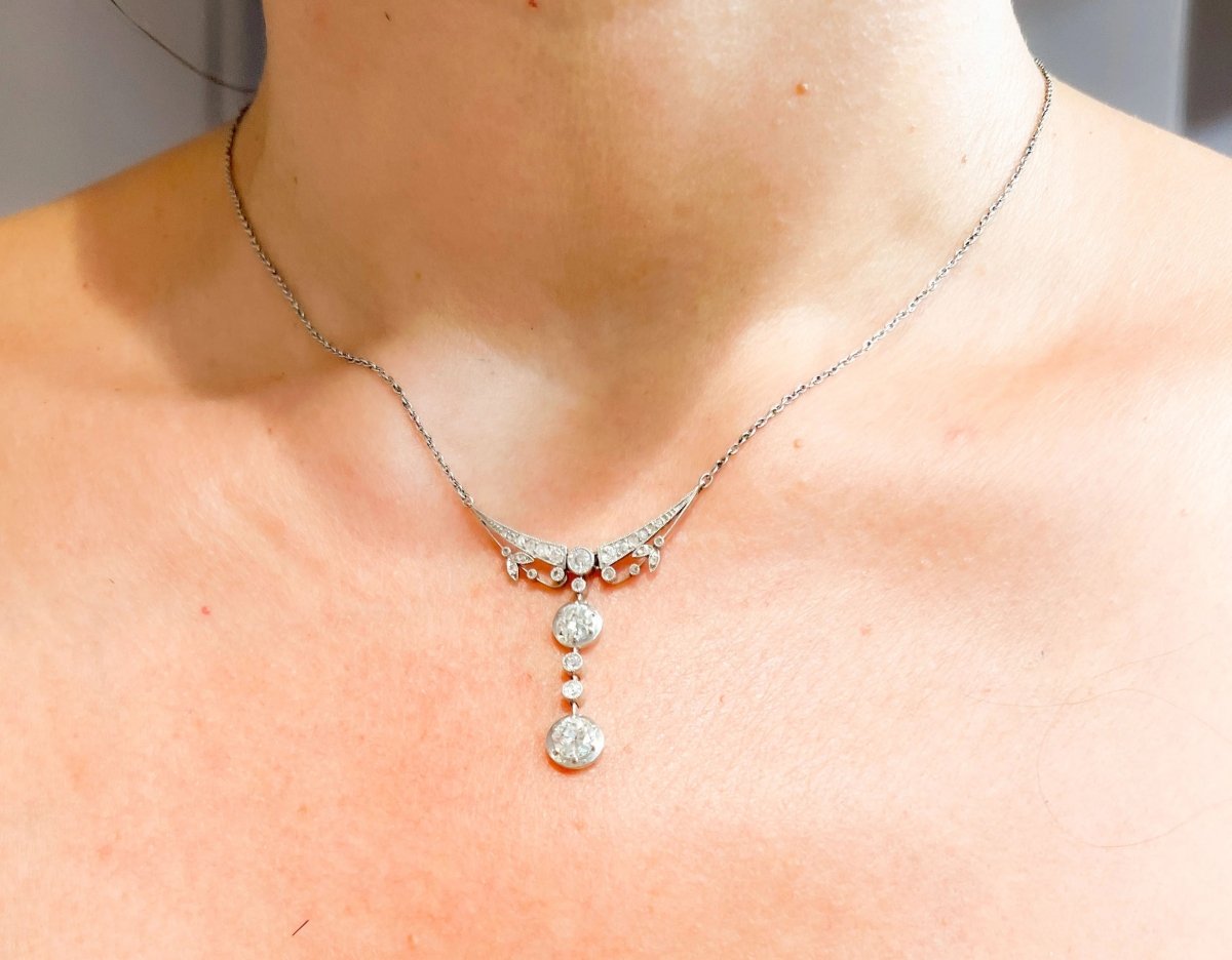 Pendentif en platine et diamant - Castafiore
