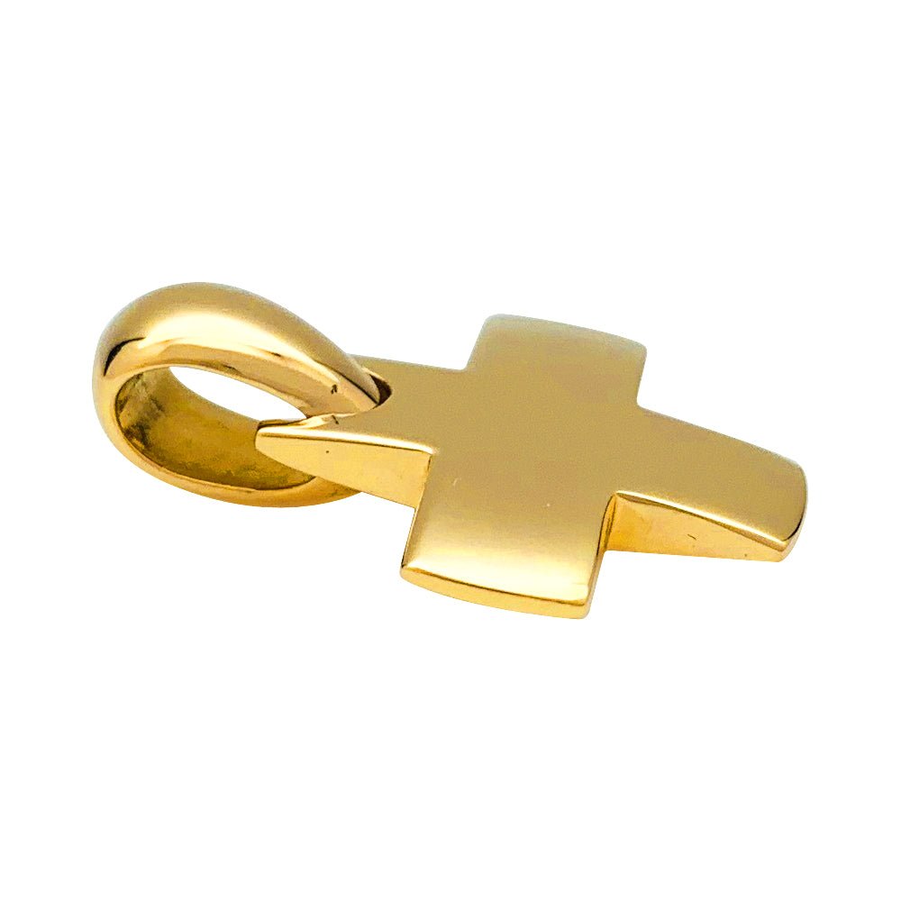 Pendentif et chaîne Pomellato "Croix" en or jaune - Castafiore