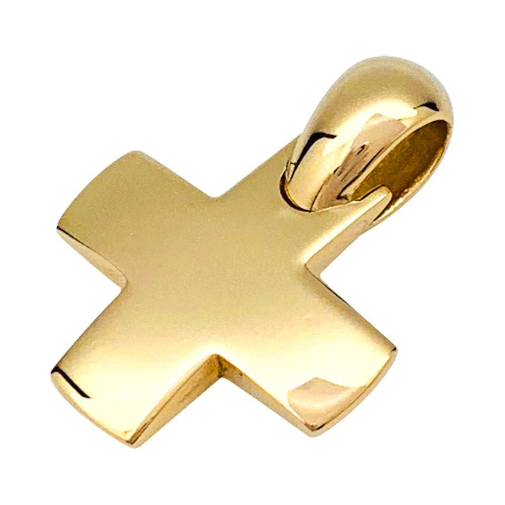 Pendentif et chaîne Pomellato "Croix" en or jaune - Castafiore