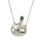 Pendentif flacon TIFFANY & CO. x ELSA PERETTI en argent et malachite - Castafiore