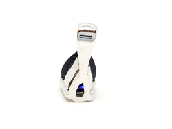 Pendentif goutte en or blanc et saphir - Castafiore