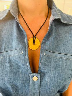 Pendentif martelée de la maison Dinh Van modèle cible - Castafiore